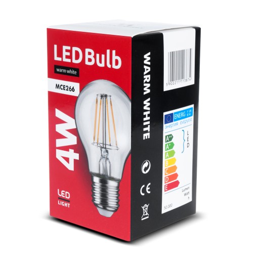 LED E27 ŽIAROVKA 4W 400lm 3000K TEPLÁ
