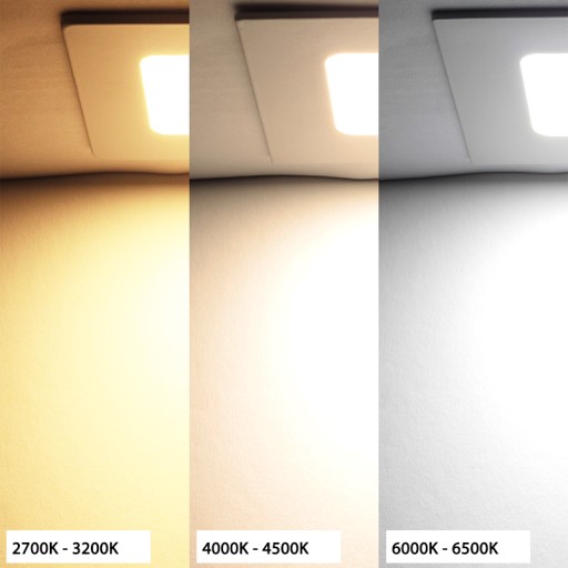 PLAFON panelové LED stropné svietidlo 6W=50W 230V 3000K