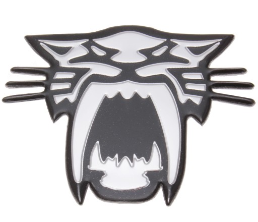 HLINÍKOVÝ ZNAK TIGER TIGER CHROME 3D NÁLEPKA
