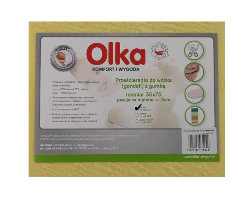 OLKA UNIVERSAL poťah na prebaľovací pult FROTÉ žltý