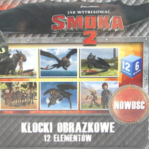 OBRÁZKOVÉ BLOKY KOCKY VYCVIKUJ SI DRAKA 6v1 12 EL