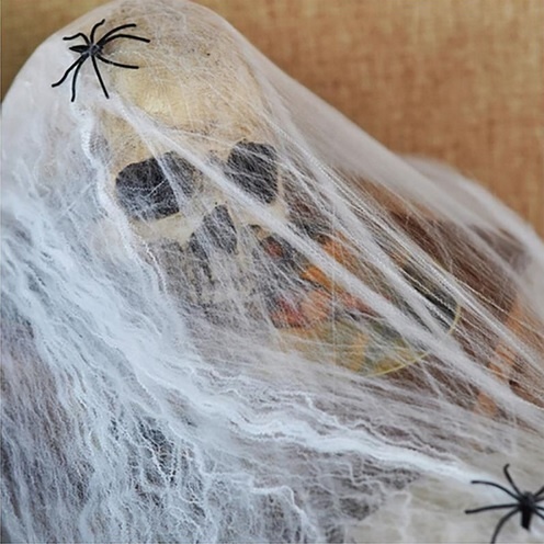 Dekorácia do vlasov Anjel z pavučiny 60g na HALLOWEEN