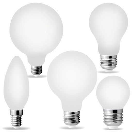 LED žiarovka E27 Filament 4W MILKY BALL neutrál