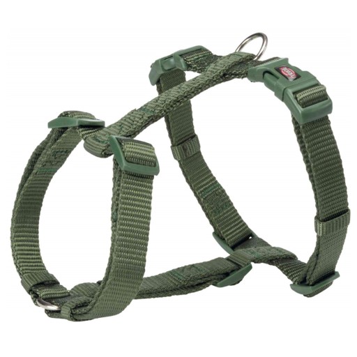 Prémiový postroj, XXS–XS: 20–32 cm/10 mm, lesná farba