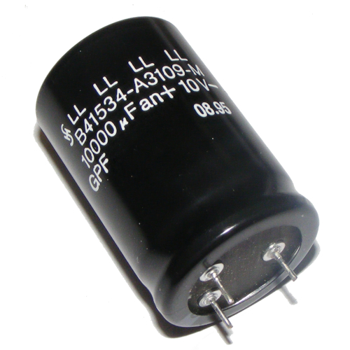 Elektrolytový kondenzátor 10000uF 10V 25x40 3-pin