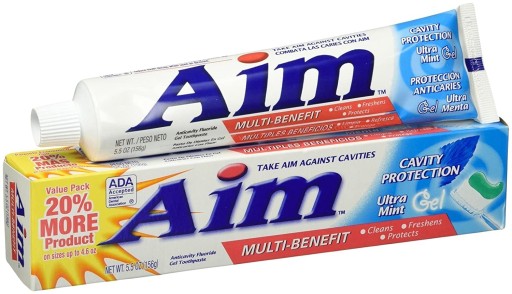 Zubná pasta Cavity Protection AIM Multi Benefit mätový gél 156 g
