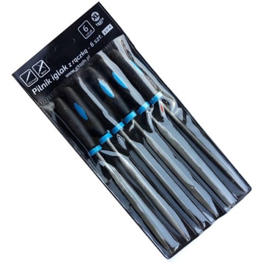 IHLOVÉ PILNÍKY S RÚČKOU 6ks NA KOV fi3x140mm