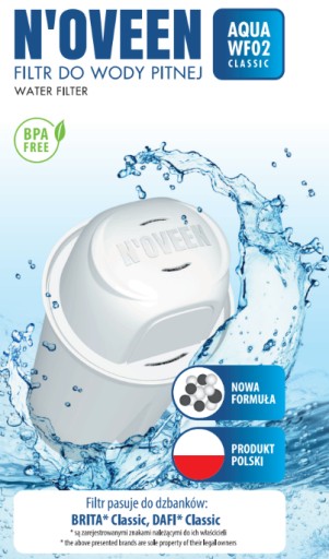 1X AQUA WF02 ŠTANDARDNÝ KLASICKÝ VODNÝ FILTER