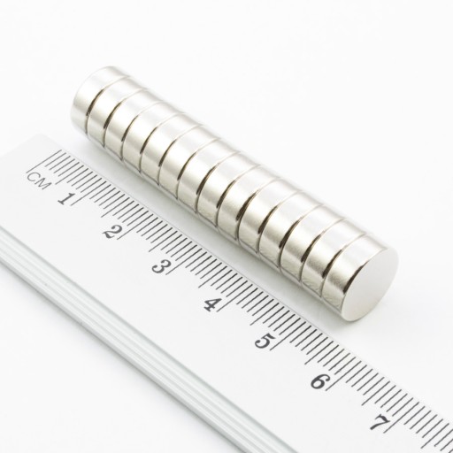 VALEC NEODYMOVÝ MAGNET 12x4 N38 SADA 6 KUSOV