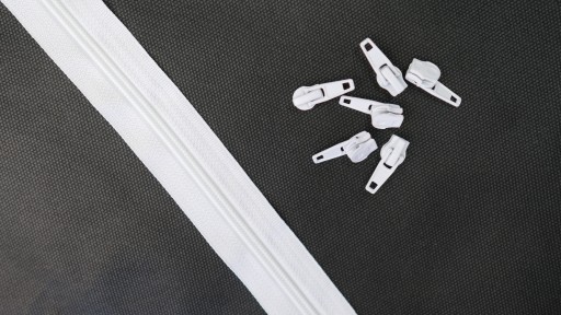 5MM PAPUČKA NA Zips, BIELA - 5 KS.