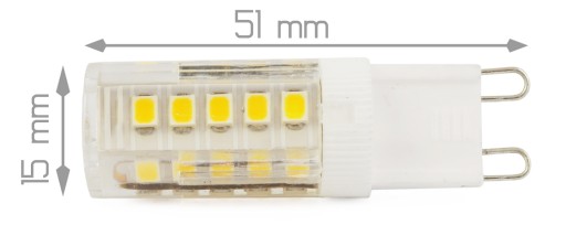 G9 33 LED žiarovka 4W=40W 370lm 220-230V TEPLÁ