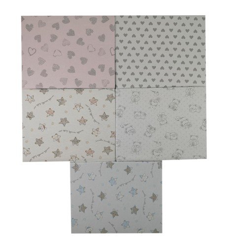 OLKA Prestieradlo do kočíka JERSEY DRUK 35x75 srdce