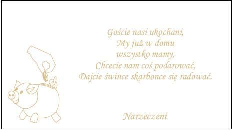 VLOŽKY s básňou na svadobné oznámenia 25 ks.