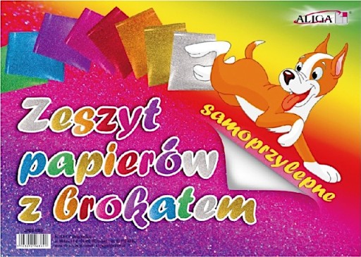 Samolepiaci trblietavý papier B-5 v zošite