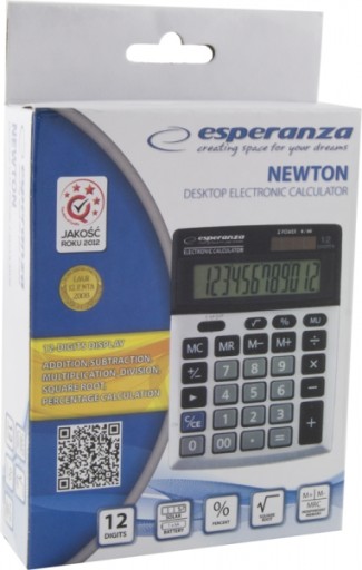 ELEKTRONICKÁ STOLNÁ KALKULAČKA, 12 ČÍSEL
