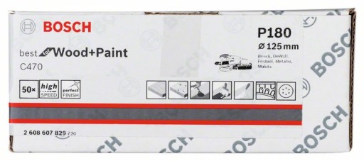Papier brúsny na suchý zips 125mm GR.180 BOSCH