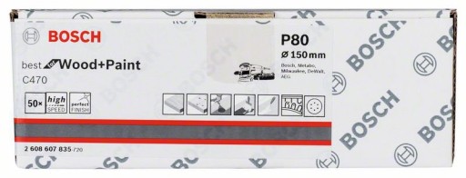 Brúsny papier na suchý zips 150mm GR.80 BOSCH