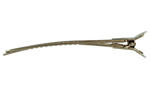 Kovové kadernícke spony Veľké strieborné spony 6ks 12cm Poniky