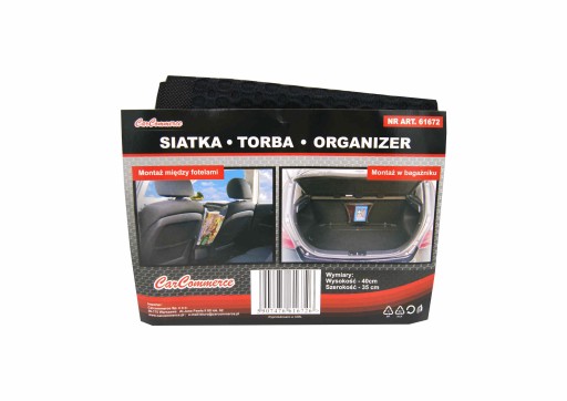 SIEŤKA MEDZI AUTOSEDADLA TAŠKA ORGANIZÁTORA