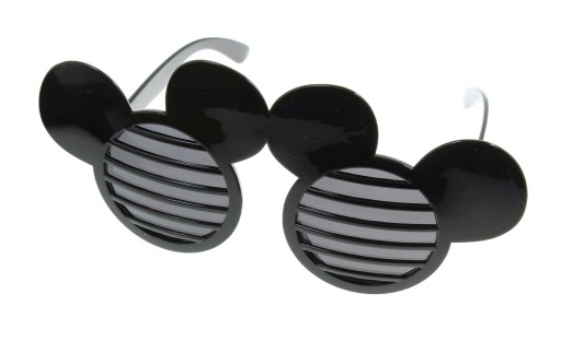 Mickey Mouse čierne žalúzie okuliare