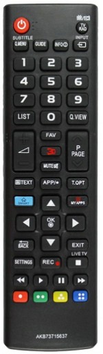 DIAĽKOVÉ OVLÁDANIE PRE LG LCD/LED/UHD/4K/3D/SMART TV
