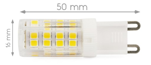 G9 51 LED žiarovka 5W=40W 550lm 220-230V TEPLÁ