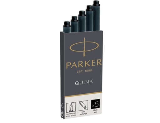 Náplne do plniaceho pera Parker čierne 5 ks