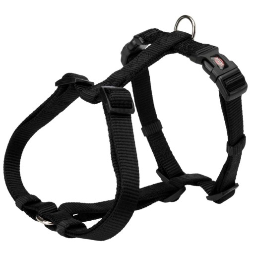 Prémiový postroj, XXS-XS: 20–30 cm/10 mm, čierny