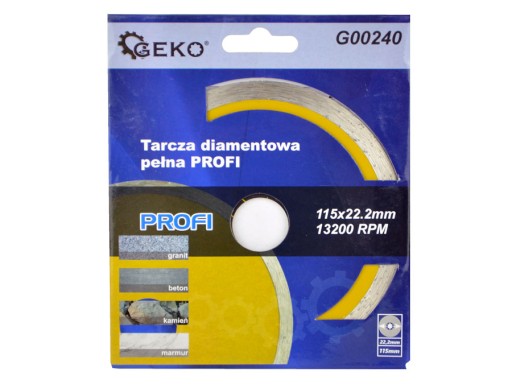 Diamantový kotúč 115mm GEKO G00240
