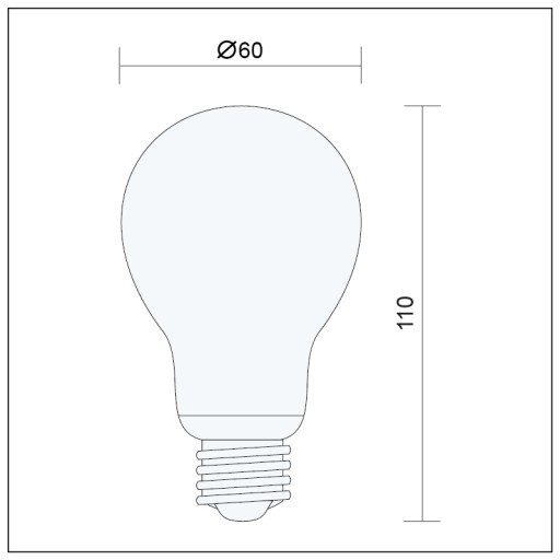 LED žiarovka E27 Filament 6W Edison Decorative Neutral