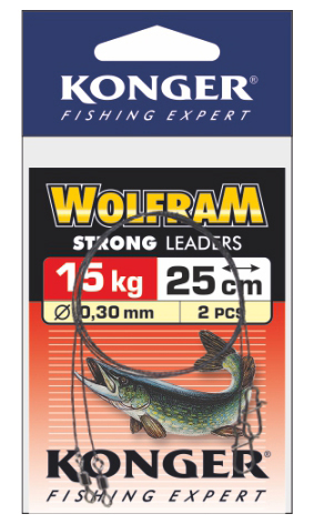 PRE ŠŤUKY CONGER TUNGSTEN LEADERS 25CM 10KG