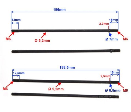 KINROAD KING MOOSE JOLLY 139 FMB CYLINDER PINS 4x