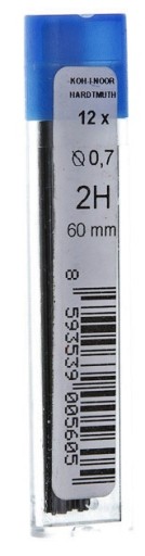 KOH-I-NOOR GRAFITOVÉ VLOŽKY 0,7 mm 2B 12
