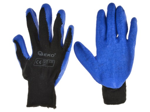 Zateplené zimné hrubé pracovné rukavice LATEX, veľkosť 9
