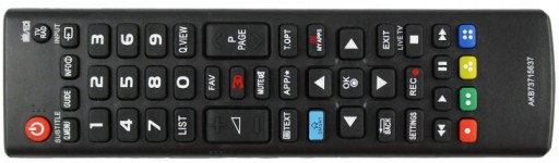 DIAĽKOVÉ OVLÁDANIE PRE LG LCD/LED/UHD/4K/3D/SMART TV