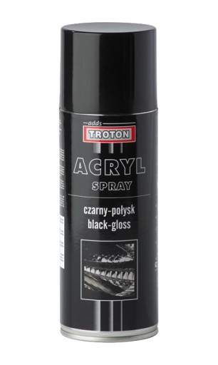 VYSOKÝ LESK HLOBOČIERNY SPREJ 100% AKRYL 400 ml objem TROTON 48