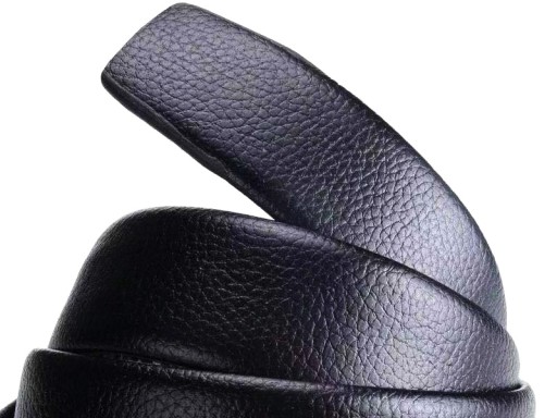 PÁNSKY ČIERNY KOŽENÝ OPASOK k nohaviciam Jeans Clamp 120 cm