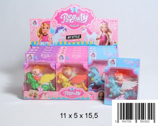 BÁBIKA NA KONÍKU rôzne prevedenia MINI BÁBIKA 10cm