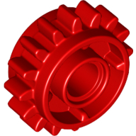 Spojka LEGO Sprocket 16 červená 18946 - 6 ks