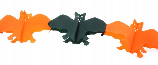 Papierová girlanda netopiere gacki 3m Halloween