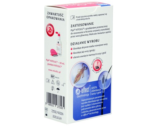 PIPI NITOLIC TEKUTINÁ NA VŠI HNIDU S HREBEŇOM 30 ML