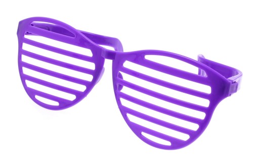 Veľké žalúzie PURPLE okuliare na rozlúčku so slobodným lúčom