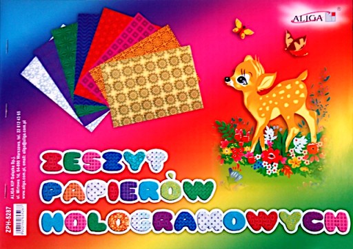 B-4 holografický papier v zošite