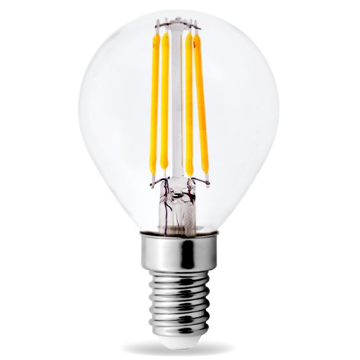 LED žiarovka E14 Filament 4W Edison G45 4000K BALL