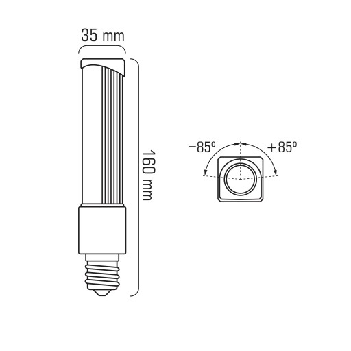 E27 PLC LED žiarovka 8W=60W SMD 780lm 180° CCD Energeticky úsporná priemyselná