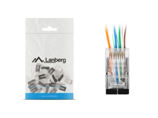 RJ45 priamy FTP konektor, kategória 6, 20 ks. Lanberg