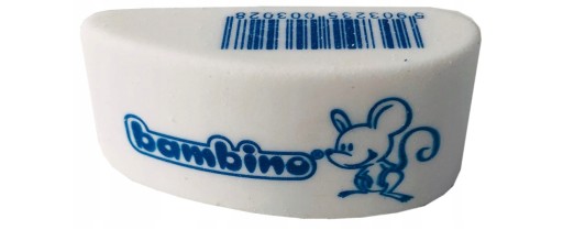 Bambino guma biela myška MAJEWSKI