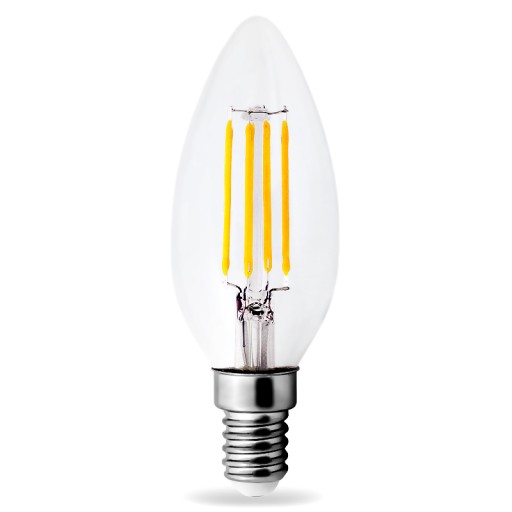 LED žiarovka E14 Filament 4W Edison C35 WARM SVIEČKA