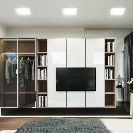 PLAFON panelové LED stropné svietidlo 6W=50W 230V 3000K