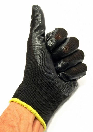 Pracovné nitrilové rukavice tkanina-nitril veľkosť 10 (XL)